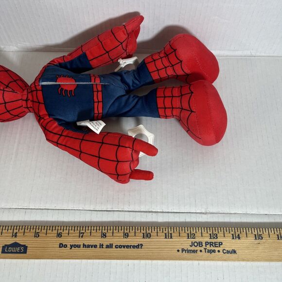 Marvel City Swinging Spider-Man Plush Figure, 14” Soft Super Hero Doll w/ SOUND - Picture 8 of 8